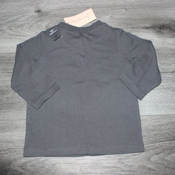 First Impressions Infant Boys Long Sleeve T-shirt-Galaxy Night-Gray-sz 6/9M-NWT - Picture 5 of 5
